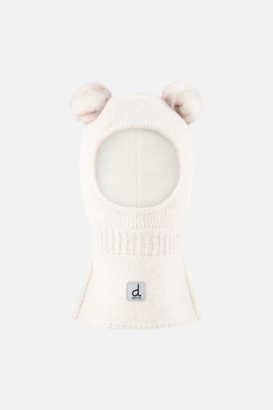 Baby Knit Bear Balaclava Off-White-0