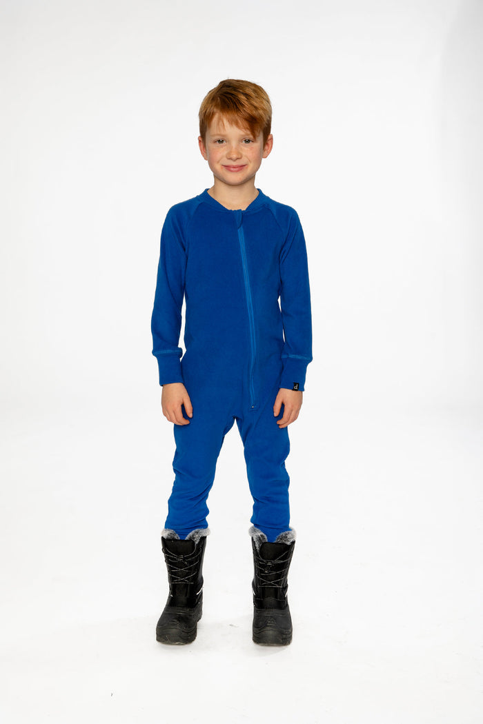 Baby One Piece Thermal Underwear Royal Blue-1