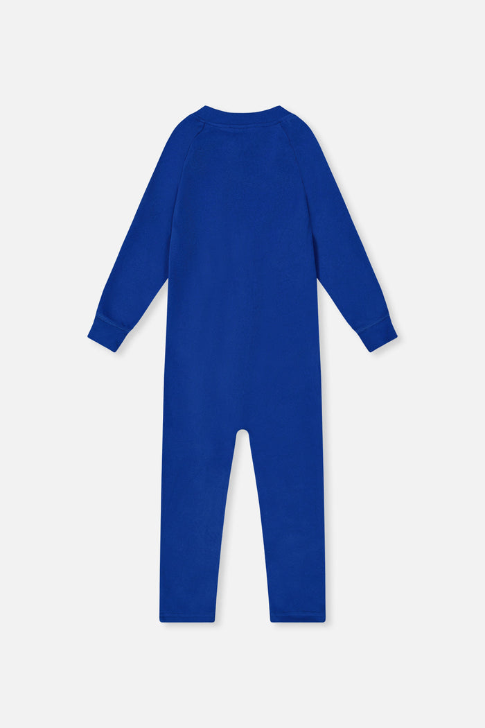 Baby One Piece Thermal Underwear Royal Blue-4