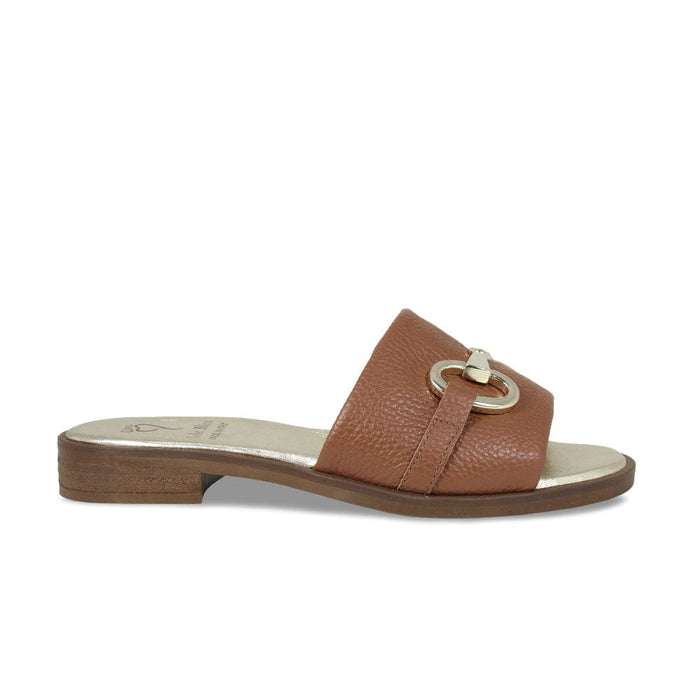 Bardot: Tan Leather Shoes Sole Bliss