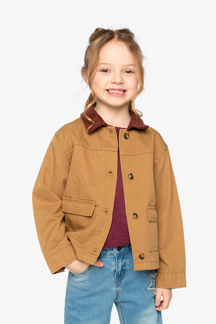 Barn Jacket Brown Yellow-2