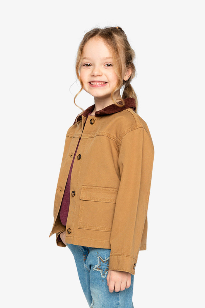 Barn Jacket Brown Yellow-3