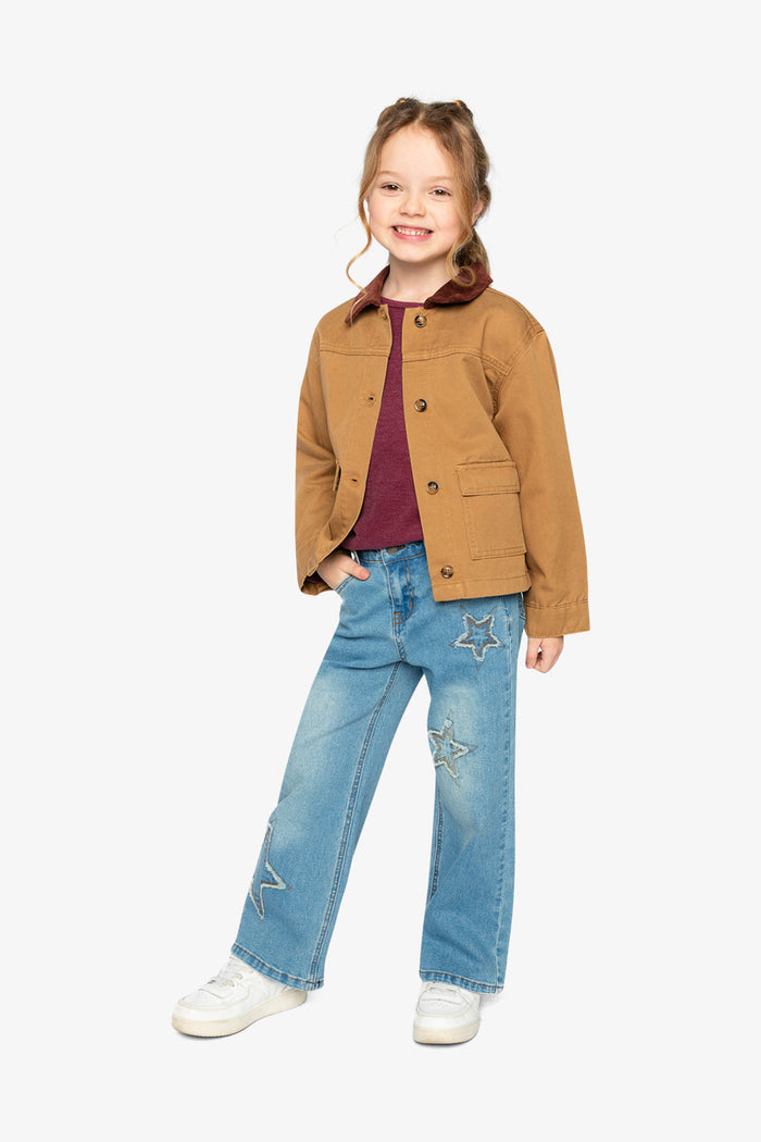Barn Jacket Brown Yellow-4