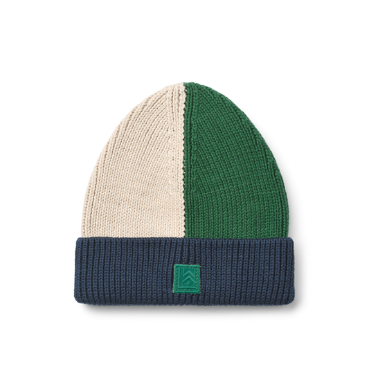 Liewood - Beanie Hat - Ezra - Organic Cotton - Classic Navy Multi Mix