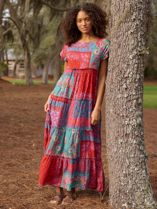 Berkley Maxi Dress - Jewel Positano Scarf-view 1