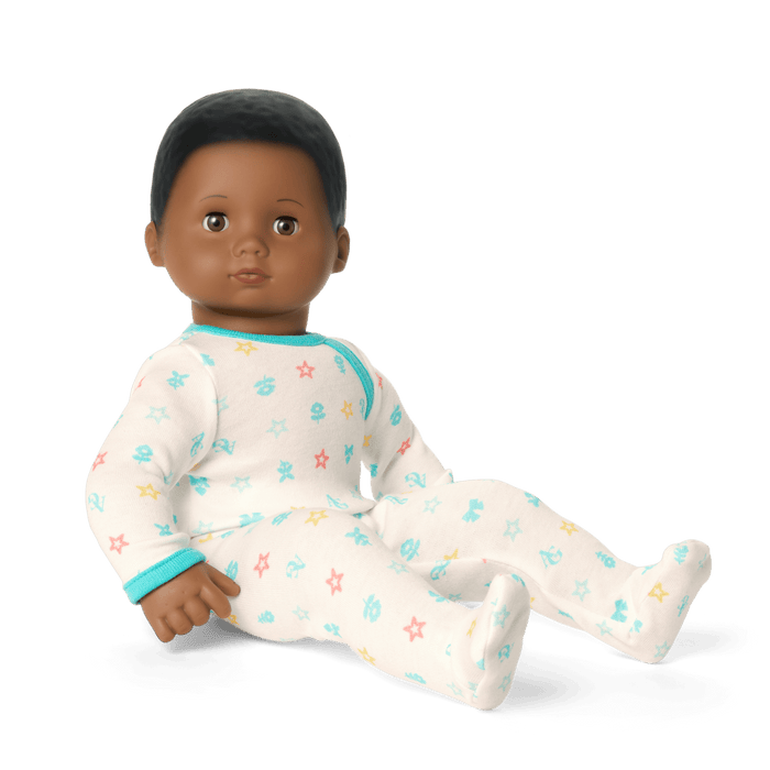 Bitty Baby® Doll #1 with black hair in Pastel Blue