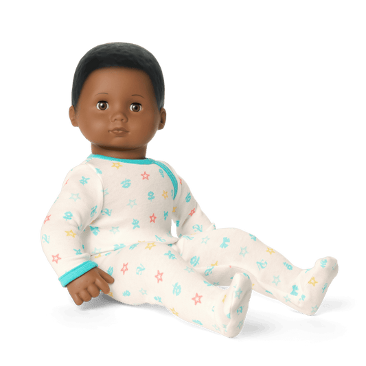 Bitty Baby® Doll #1 with black hair in Pastel Blue