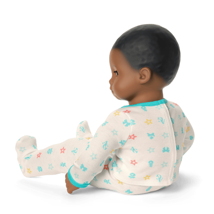 Bitty Baby® Doll #1 with black hair in Pastel Blue