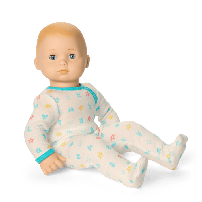 Bitty Baby® Doll #3 with blonde hair in Pastel Blue