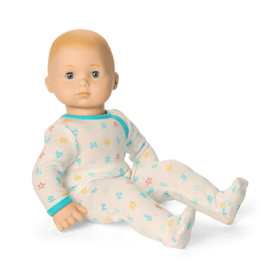 Bitty Baby® Doll #3 with blonde hair in Pastel Blue
