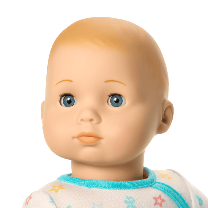Bitty Baby® Doll #3 with blonde hair in Pastel Blue