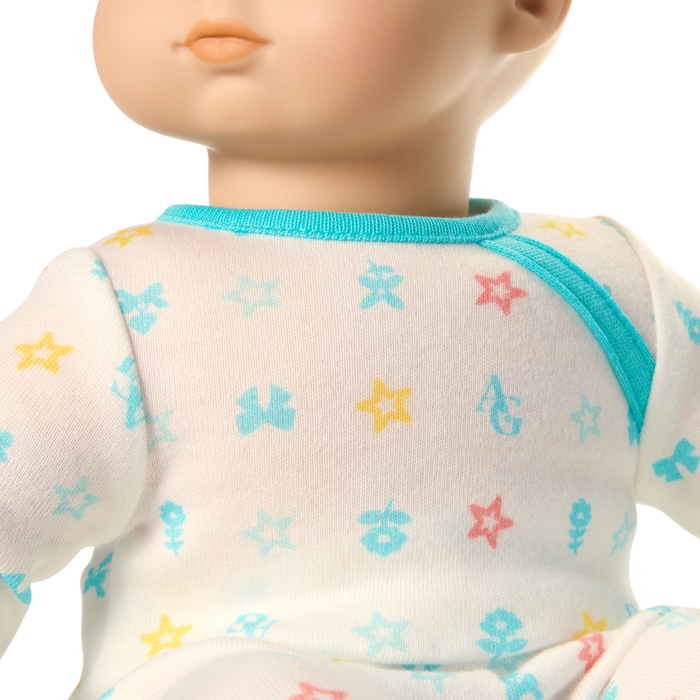 Bitty Baby® Doll #3 with blonde hair in Pastel Blue