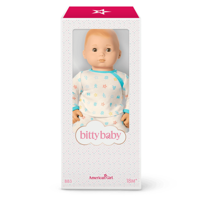 Bitty Baby® Doll #3 with blonde hair in Pastel Blue