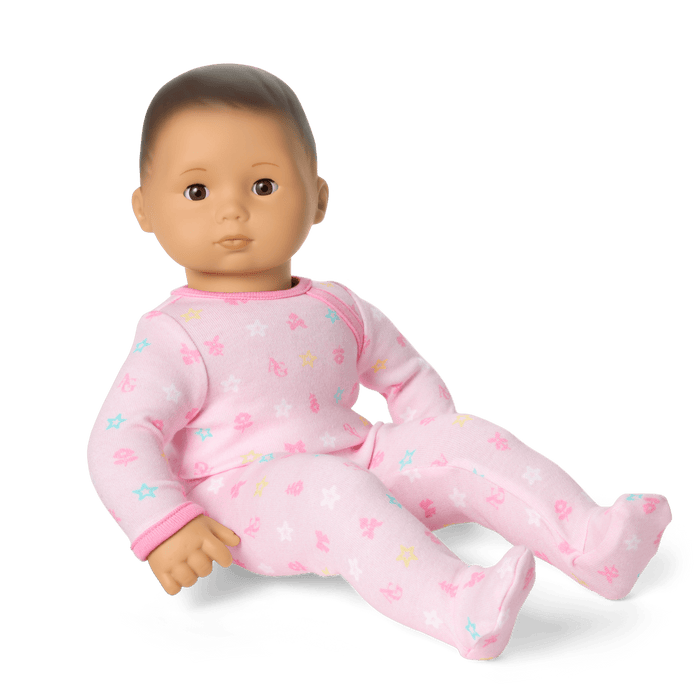 Bitty Baby® Doll #4 with black hair in Pastel Pink