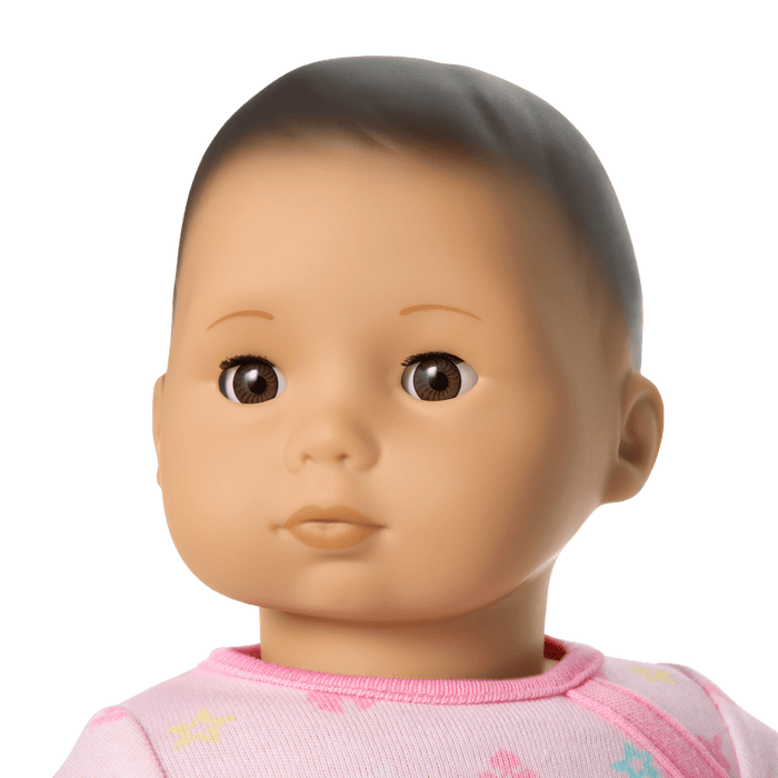 Bitty Baby® Doll #4 with black hair in Pastel Pink