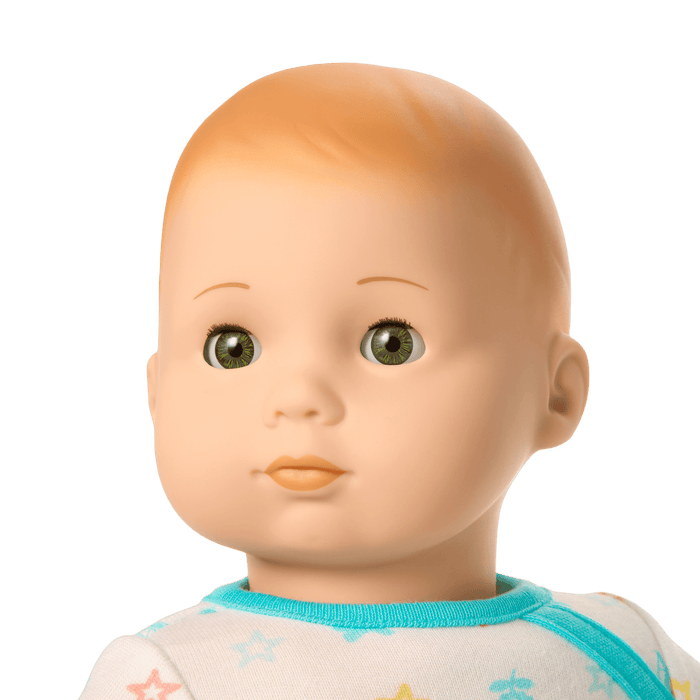 Bitty Baby® Doll #6 with red hair in Pastel Blue
