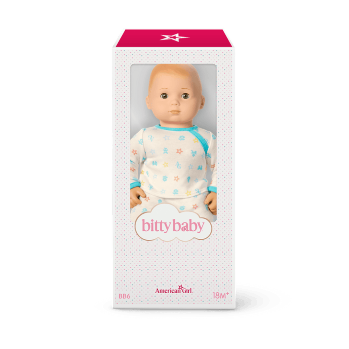 Bitty Baby® Doll #6 with red hair in Pastel Blue