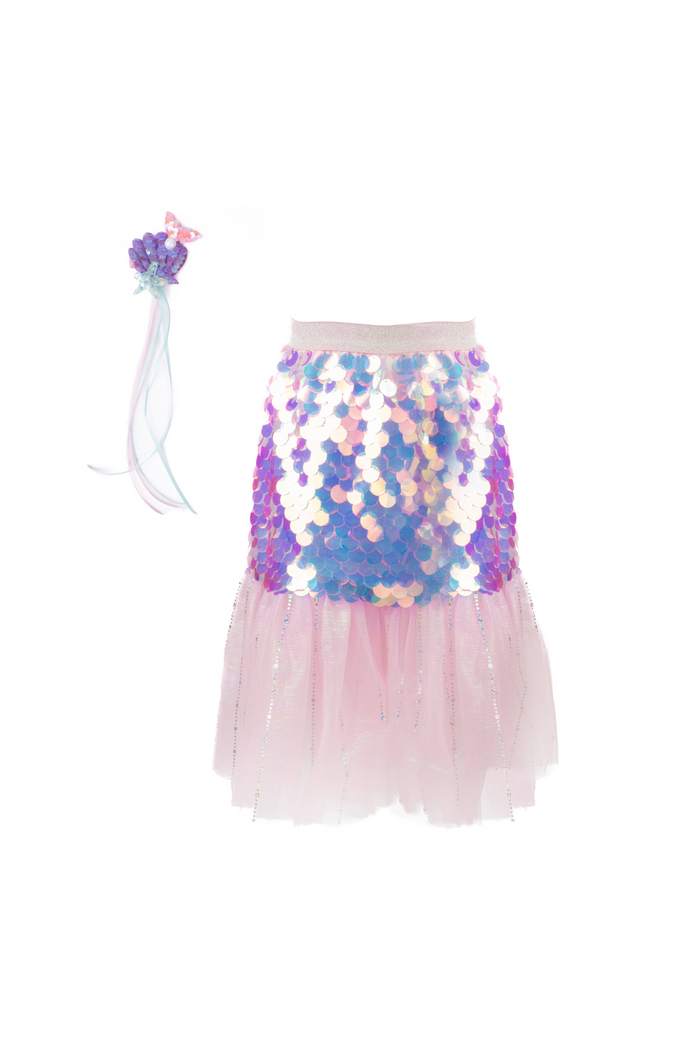 Bling Bling Mermaid Skirt & Hairclip Set