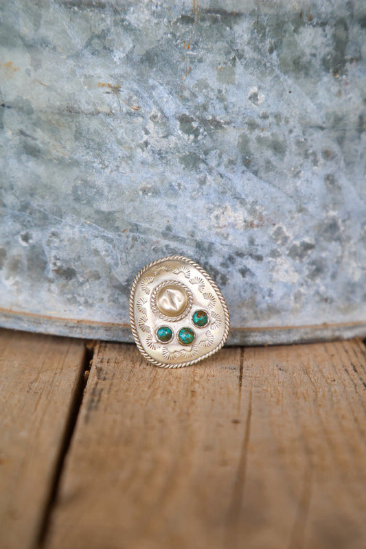 Bobby Platero Kingman Hat Pendant