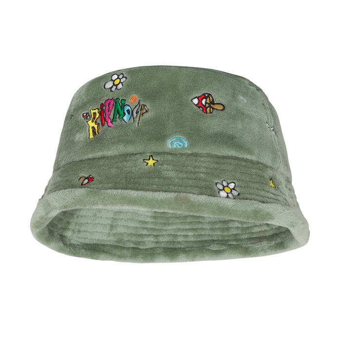 RIPNDIP Broken Down Sherpa Bucket Hat (Light Sage)