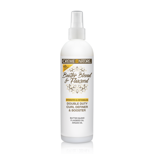 Butter Blend & Flaxseed Double Duty Curl Definer & Booster 12oz by CREME OF NATURE