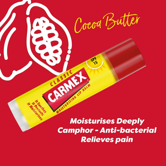Carmex Classic Moisturising Lip Balm 4.25G (T)