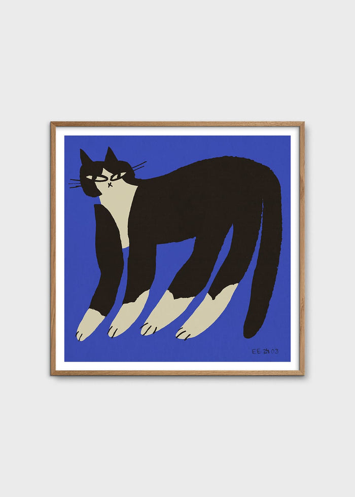 Cat in Blue by Enikő Katalin Eged
