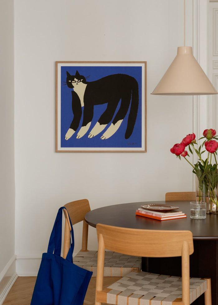 Cat in Blue by Enikő Katalin Eged