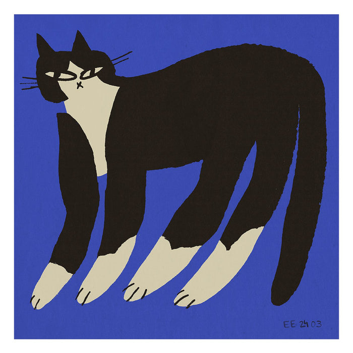 Cat in Blue by Enikő Katalin Eged