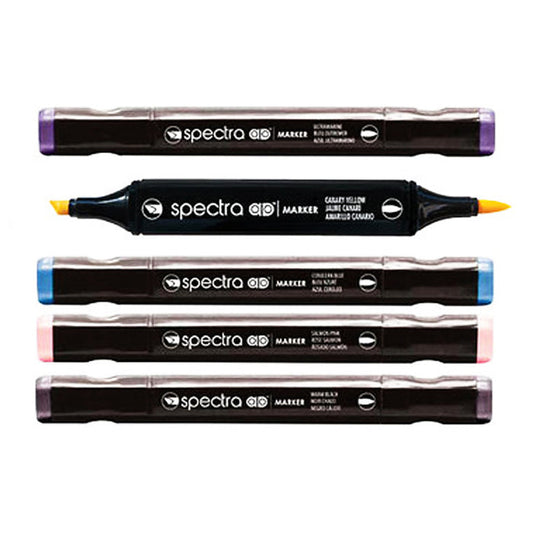 spectra markers on a white background