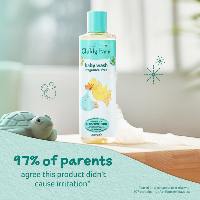 Childs Farm Baby Unfragranced Body Wash 250ml (T)