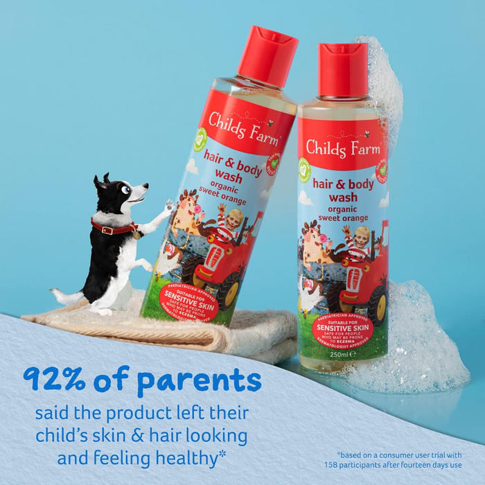 Childs Farm Organic Sweet Orange  Kids Hair & Body Wash 250ml  (T)