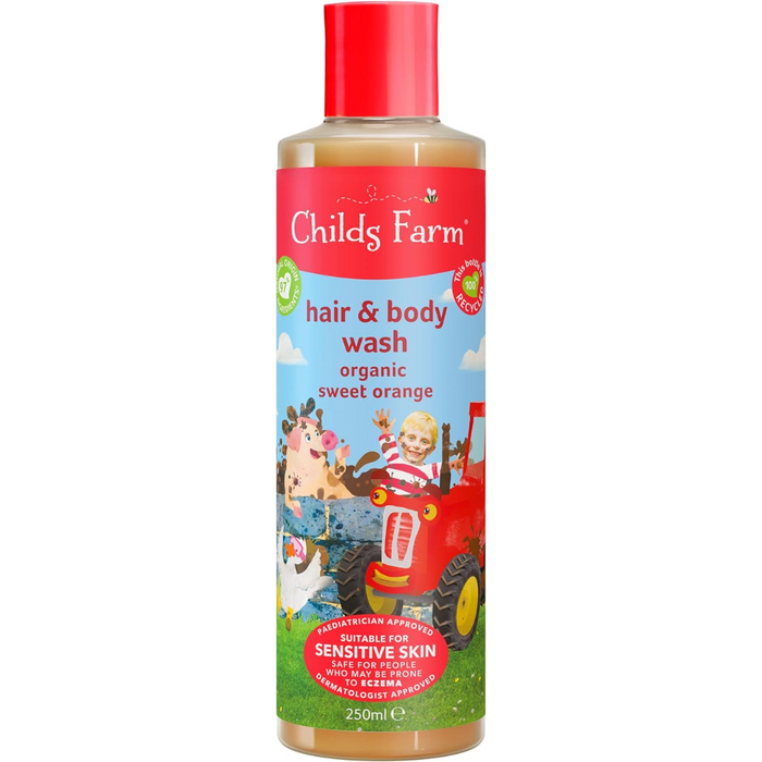 Childs Farm Organic Sweet Orange  Kids Hair & Body Wash 250ml  (T)