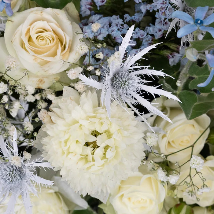 Ice Blue Diy Flower Kit Close Up - Image