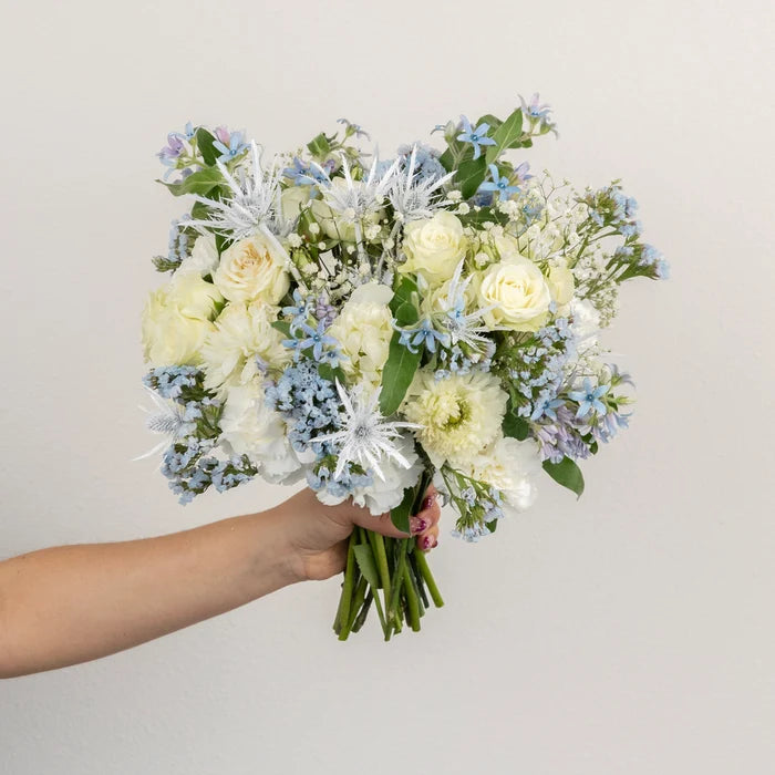 Ice Blue Diy Flower Kit Vase - Image