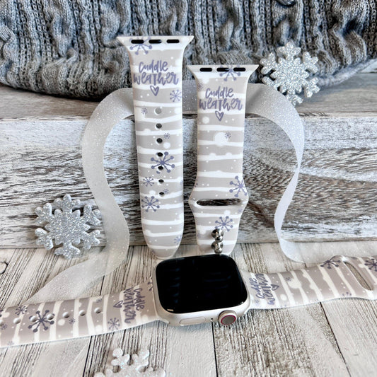 Cuddle Weather Print Silicone Band For Apple Watch - Fancy Bands