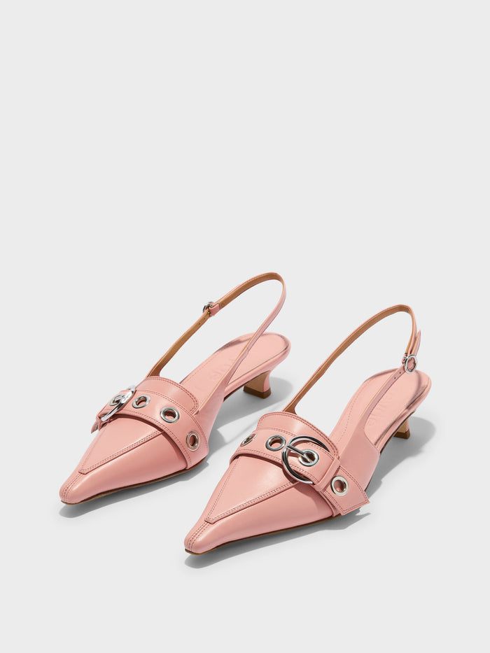 Davina Eyelet Slingback Pumps
