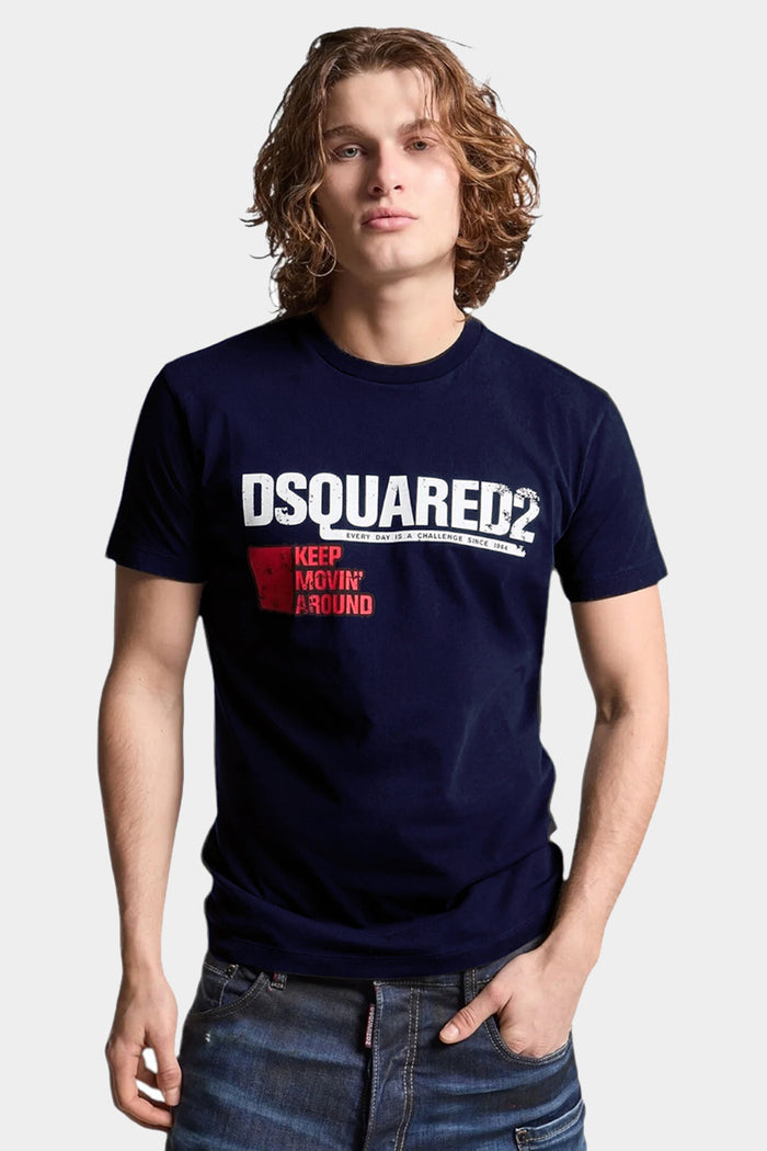 Dsquared2 Keep Moving Around Cool Fit T-Shirt