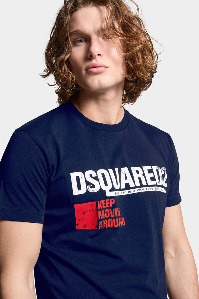 Dsquared2 Keep Moving Around Cool Fit T-Shirt