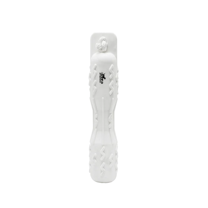 White textured dummy with a brand logo on a white background