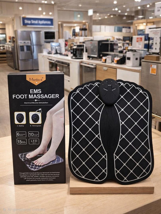 EMS Foot Massager – Electrical Muscle Stimulation Therapy for Tired & Aching Feet