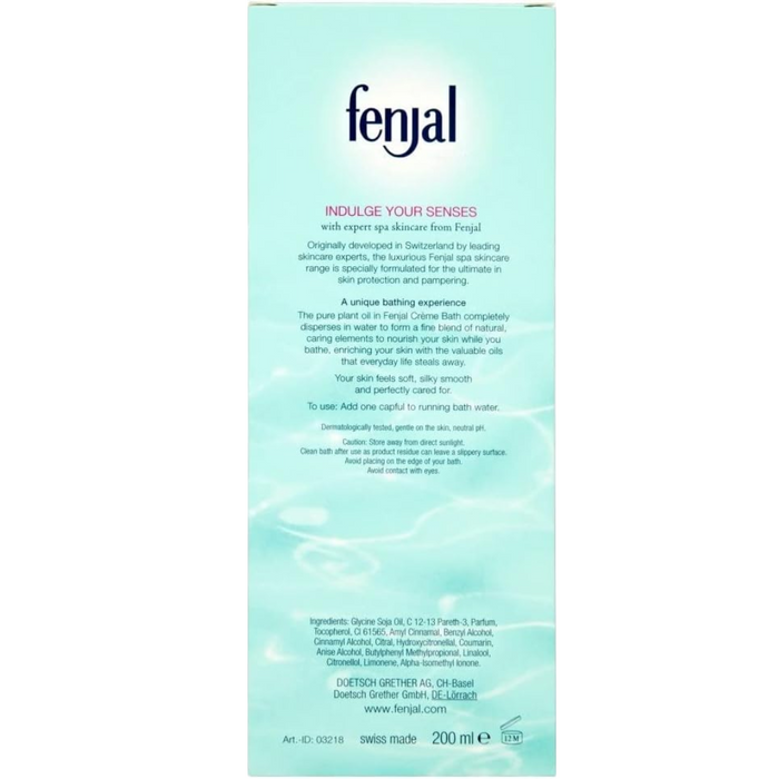 FENJAL Classic Luxury Creme Bath Oil - 200ml (T)