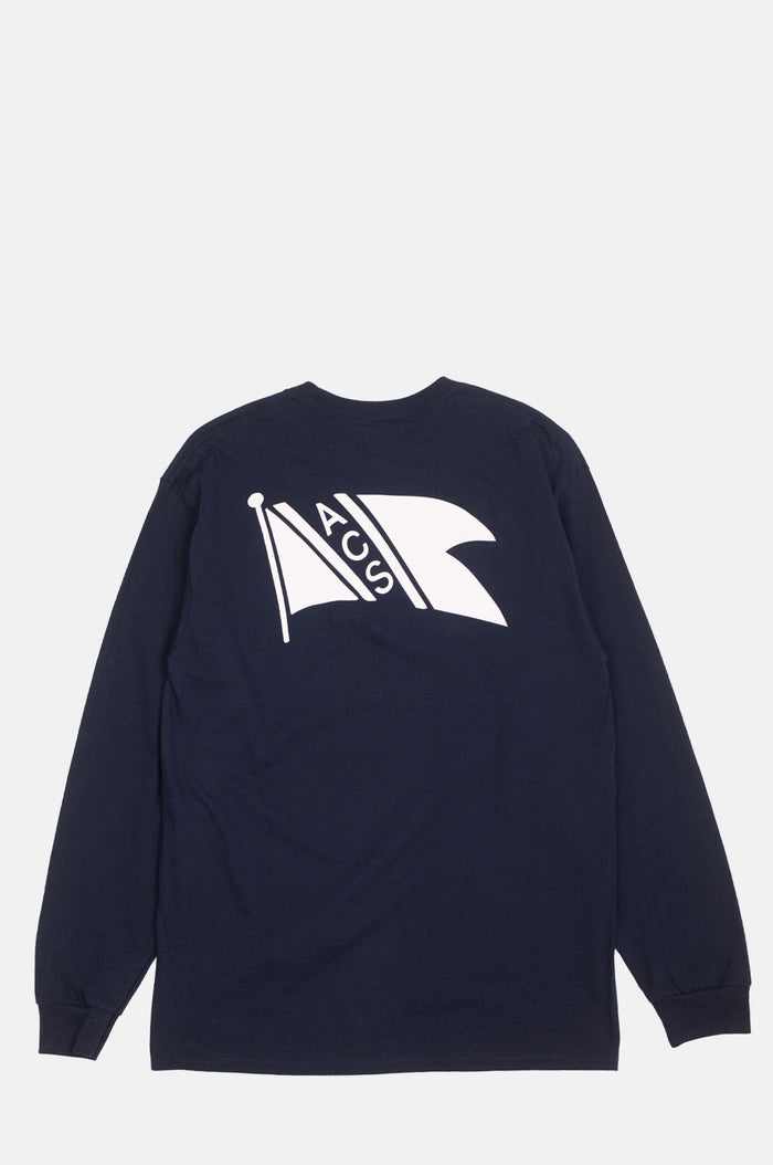 Flag Tee Long Sleeve Navy