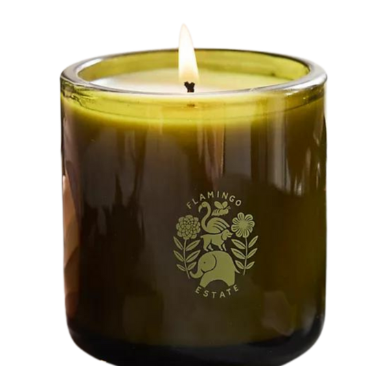 Flamingo Estate rose candle, jasmine rose scented candle, night blooming jasmine fragrance, euphoria candle scent, botanical luxury candle, sandalwood and rose candle, Flamingo Estate floral candle, joyful scented candle, mood-lifting home fragrance, pink peppercorn candle