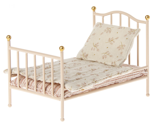 Maileg - Furniture For Mouse - Vintage Bed - White