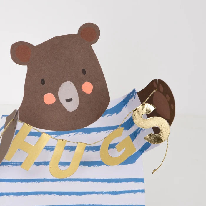 Meri Meri - Greeting Card - Bear Hug Get Well Soon - Details