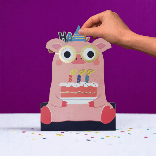 Alljoy Design - Greeting Card - Pig