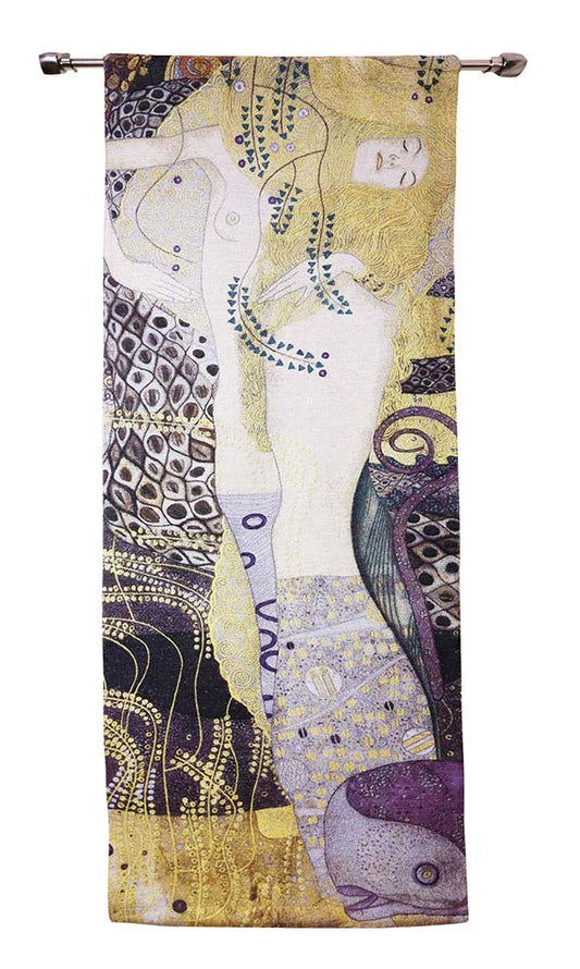 Gustav Klimt Portrait of Sea Serpent - Wall Hanging 68cm x 173cm (70 rod)