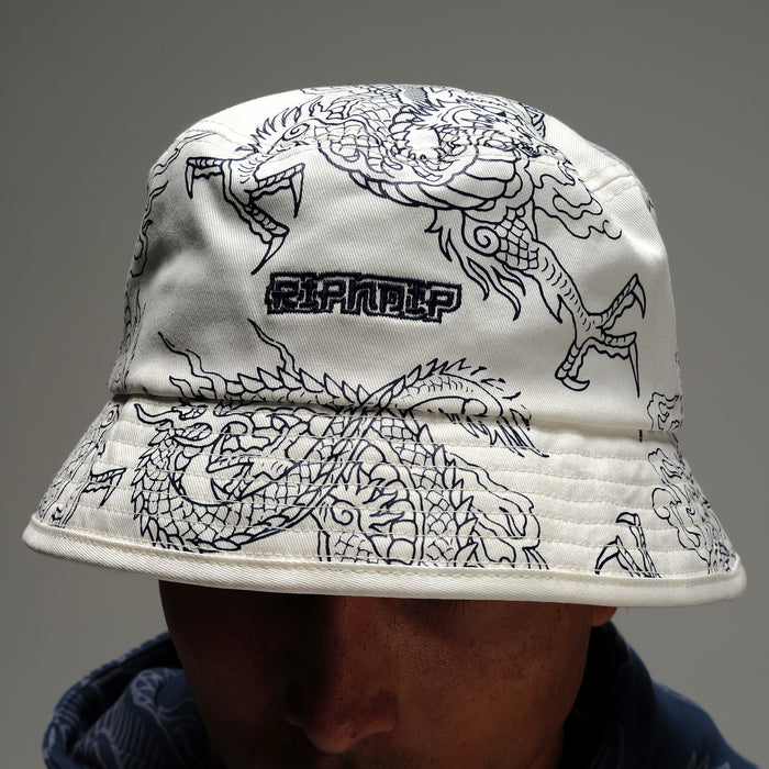 RIPNDIP Haku Face Mask Bucket Hat (White)