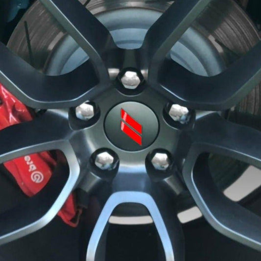 Hash Center Cap Overlay Wheel Vinyl Decal Stickers Fits Dodge Charger Challenger Durango 2017 - 2022 - Bogar Tech Designs